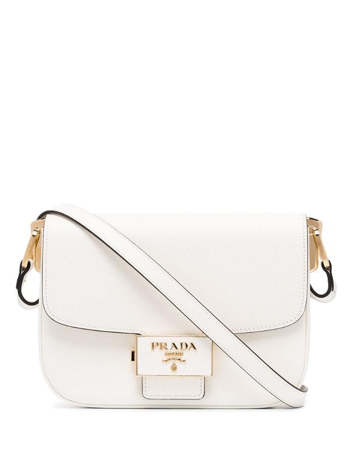 Prada Embleme Cross-body Bag - White