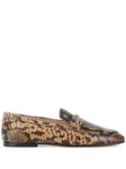 Tod's Snake Effect Loafers - Brown