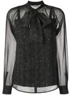 Max Mara Pussy Bow Blouse - Grey