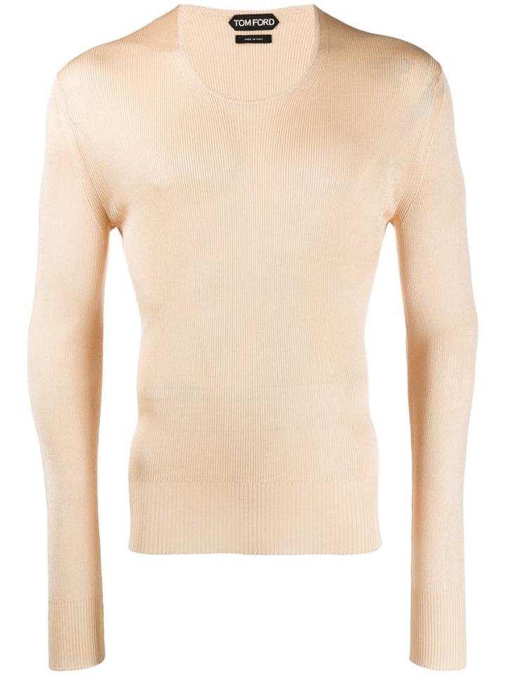 Tom Ford Ribbed Knit Sweatshirt - Pink