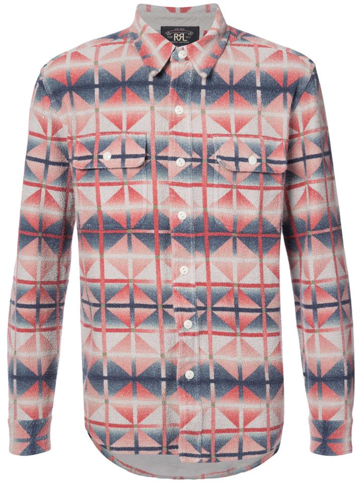Rrl Geometric Print Shirt - Red