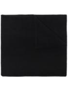 The Elder Statesman Black Cashmere Scarf