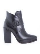 Studio Chofakian Chunky Heel Booties - Black