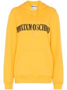 Moschino Logo-embroidered Oversize Hoodie - Yellow