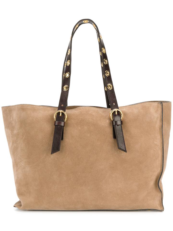 L'autre Chose Tote Bag With Tonal Straps - Nude & Neutrals