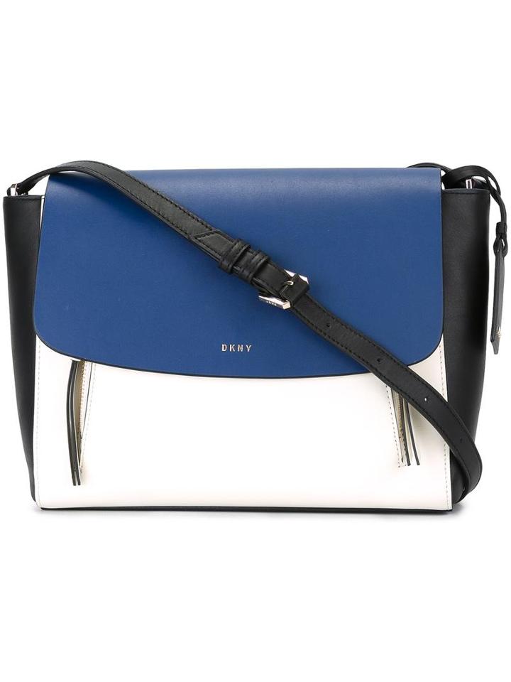 Dkny Colour Block Crossbody Bag, Women's, Black, Leather