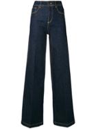 Semicouture Oliver Wide-leg Jeans - Blue