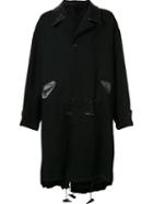 Yohji Yamamoto Leather Trim Coat