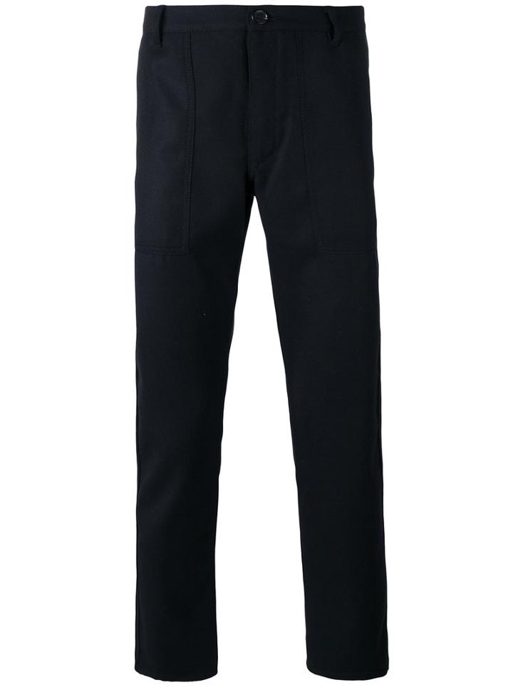 Comme Des Garçons Shirt - Worker Stitched Trousers - Men - Wool - Xs, Black, Wool