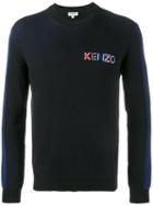 Kenzo Contrast Back Logo Jumper, Men's, Size: Large, Black, Cotton