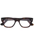 Cutler & Gross Square Frame Glasses - Brown