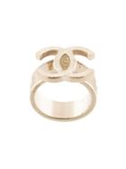 Chanel Pre-owned Cc Motif Ring - Gold