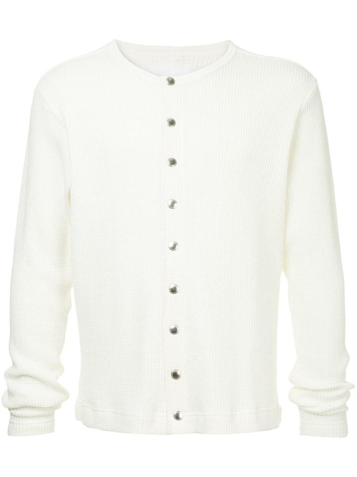 Takahiromiyashita The Soloist Waffle-knitted Cardigan - White