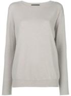 Fabiana Filippi Cashmere Crew Neck Sweater - Grey