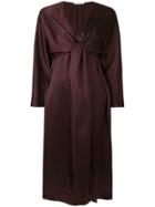 The Row Clementine Knot Detail Dress - Brown