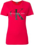 Ck Jeans Logo Patch T-shirt - Red