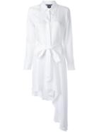 Thomas Wylde Asymmetric Shirt Dress, Women's, Size: Small, White, Silk