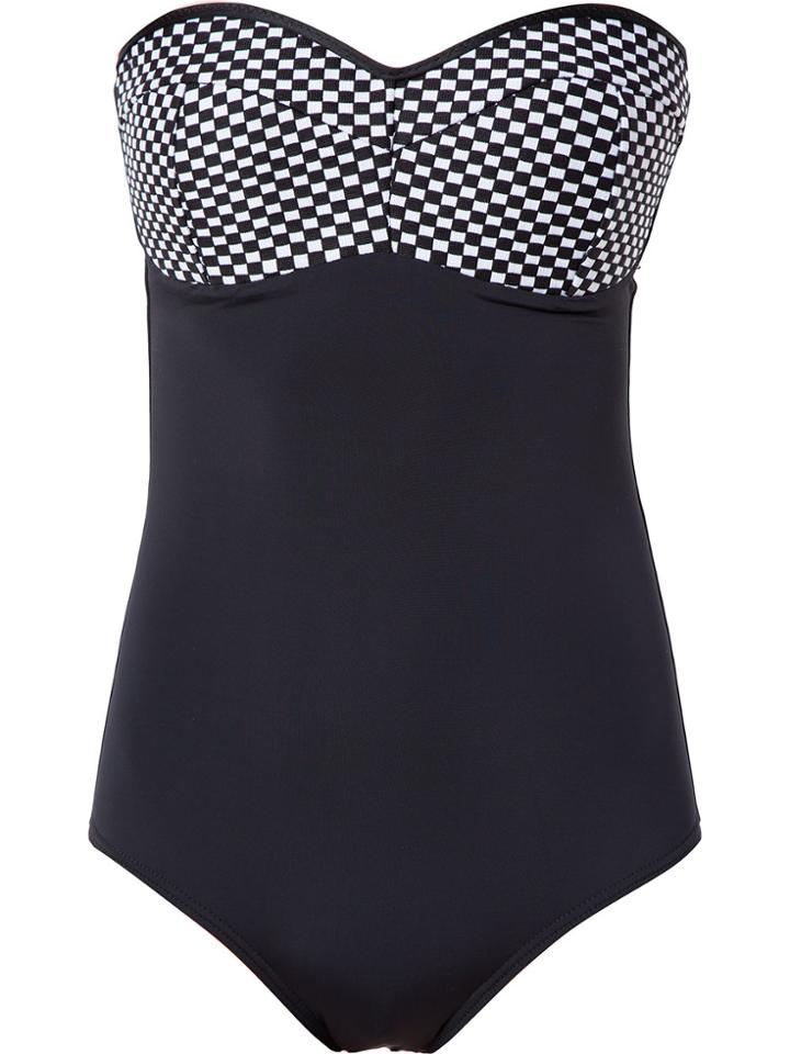 Amir Slama Bandeau Swimsuit - Black