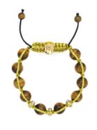 Francesca Romana Diana Embellished Bracelet, Women's, Brown