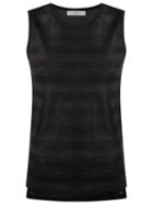 Egrey Knit Striped Top, Women's, Size: Gg, Black, Viscose/polyamide/spandex/elastane