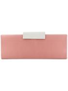 Sergio Rossi Colour-block Formal Clutch - Pink