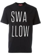 Mcq Alexander Mcqueen 'swallow' Print T-shirt - Black