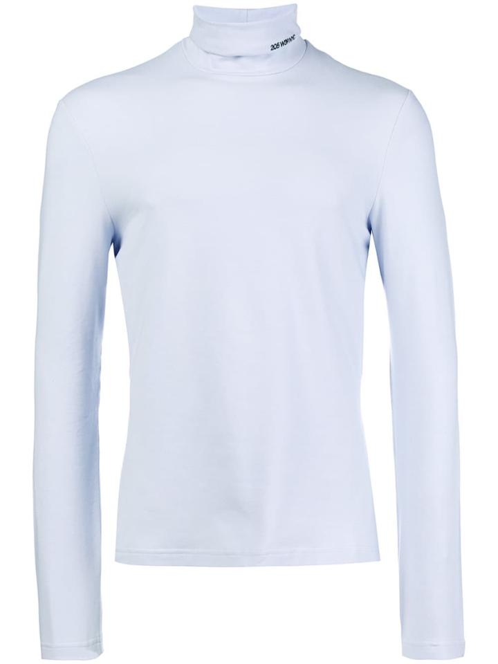 Calvin Klein 205w39nyc Turtle-neck Fitted Top - Pink
