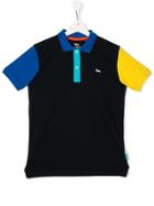 Harmont & Blaine Junior Colour Block Polo Shirt - Blue