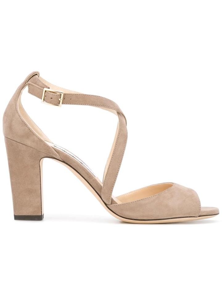 Jimmy Choo Carrie 85 Sandals - Nude & Neutrals