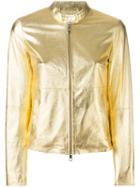 Desa Collection - Metallic (grey) Jacket - Women - Cotton/suede - 38, Cotton/suede