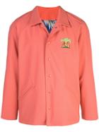 Just Don Reversible Varsity Jacket - Pink