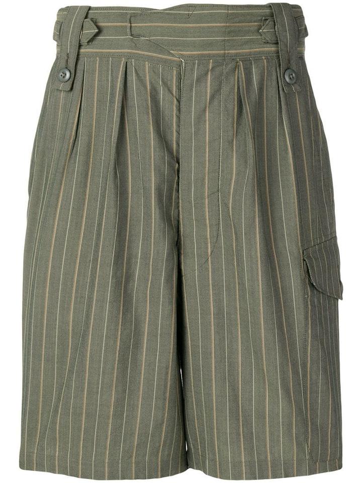 Junya Watanabe Comme Des Garçons Pre-owned Pinstripe Shorts - Green