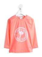 Heidi Klein Kids Printed Swim Top, Girl's, Size: 8 Yrs, Yellow/orange