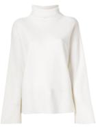 Loro Piana Funnel Collared Jumper - White