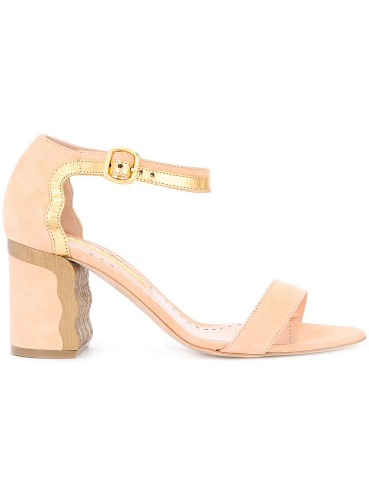 Rupert Sanderson Ripple Sandals - Pink & Purple