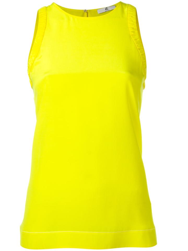 Ps By Paul Smith Keyhole Detail Top, Women's, Size: 42, Yellow/orange, Silk