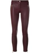 Arma Zip Feature Cropped Trousers - Pink & Purple