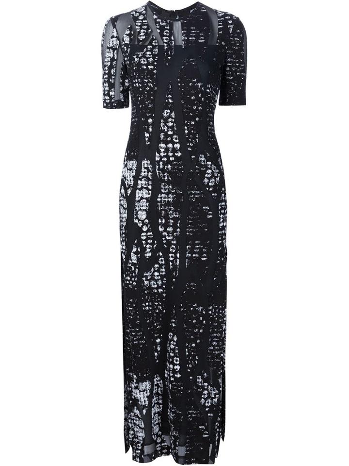 Yigal Azrouel Burn Out Dress, Women's, Size: 10, Black, Polyester/viscose