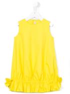 Il Gufo Ruffled Hem Dress, Toddler Girl's, Size: 5 Yrs, Yellow/orange