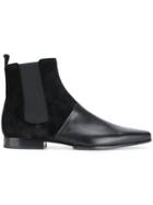 Balmain Contrast Upper Chelsea Boots - Black
