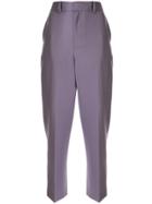 Irene Relax Tapered Trousers - Purple