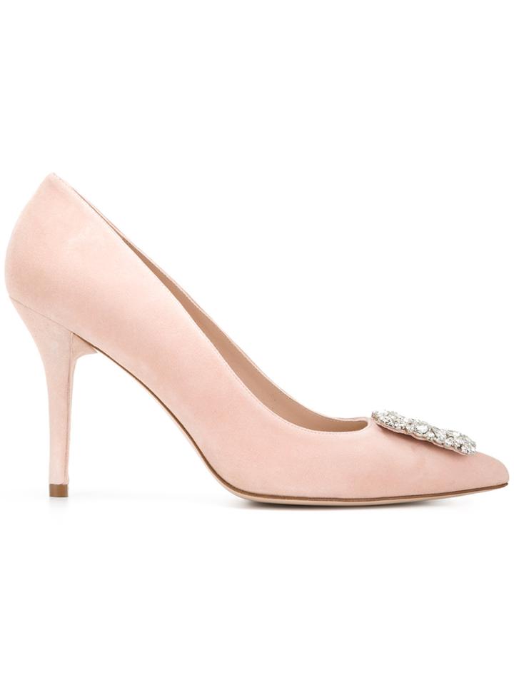 Stuart Weitzman Artrage Pumps - Pink & Purple