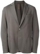 Eleventy Two Button Blazer, Men's, Size: 46, Grey, Cotton/nylon/spandex/elastane