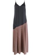 Ps Paul Smith Striped Maxi Dress - Blue