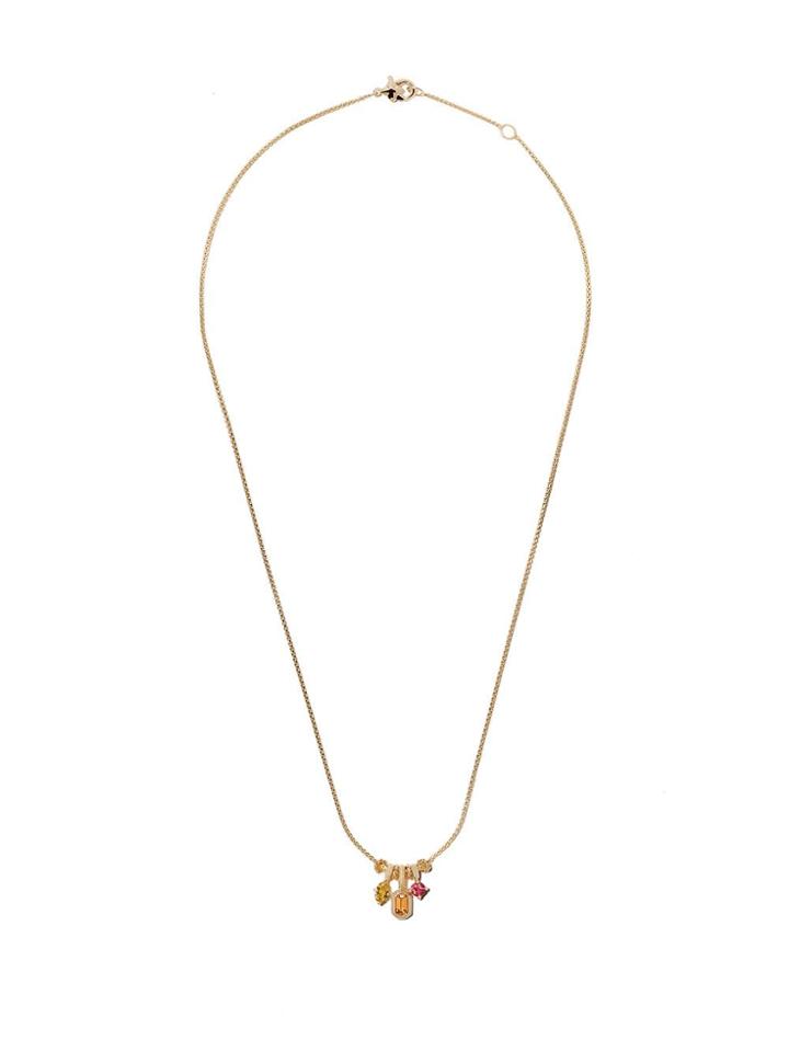 David Yurman 18kt Yellow Gold Novella Pendant Necklace - 88asrybpt