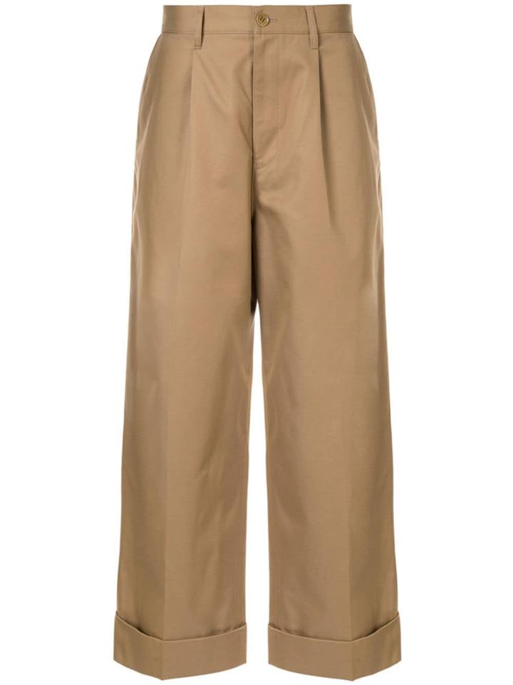 John Undercover Wide Leg Chinos - Neutrals