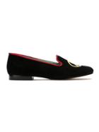 Blue Bird Shoes Suede Peace Color Loafers - Black