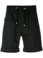 Balmain Elasticated Waist Track Shorts - Black