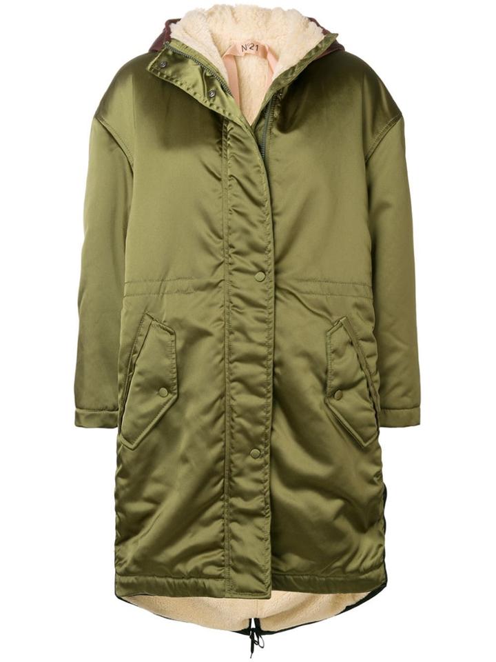 No21 Oversized Midi Coat - Green