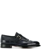 Santoni Buckle Strapped Loafers - Blue